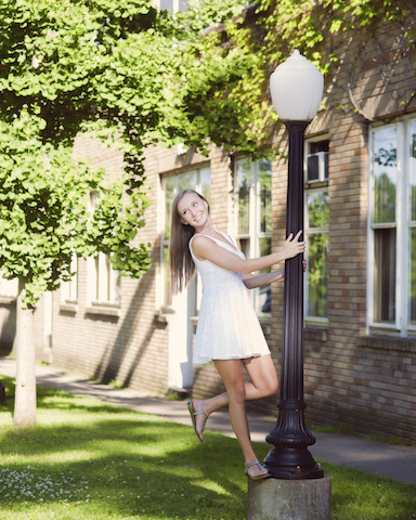 Teens client at their high school senior life-styled on location session